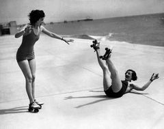 Roller-skating-at-the-Bathing-Pool.-1935